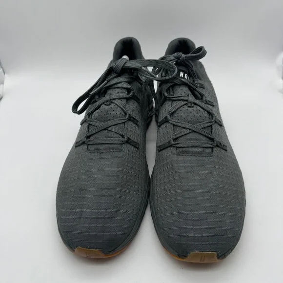 NOBULL Ripstop Runner Dark Grey Charcoal Gum Sole Training Shoes Mens 10.5